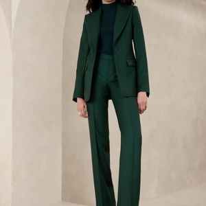 Banana Republic Red Lido Italian Wool Blazer and Pant (full suit) - Size 0R